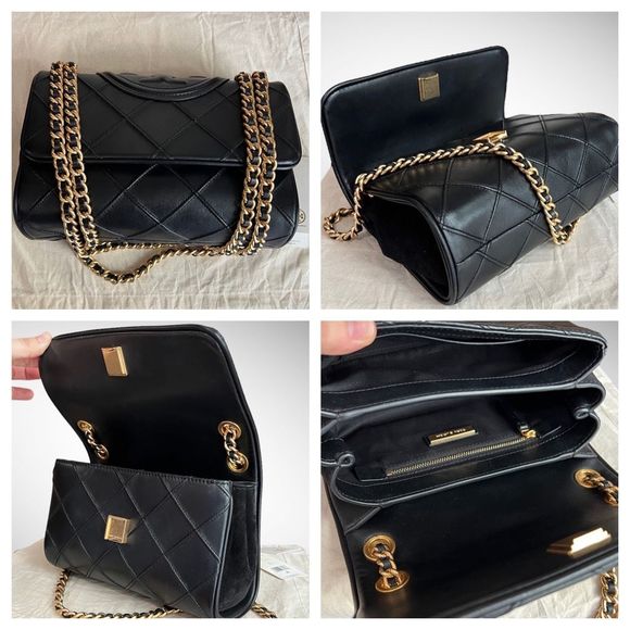 AUTH Tory Burch Black Fleming Soft Shoulder Bag - Picture 7 of 10